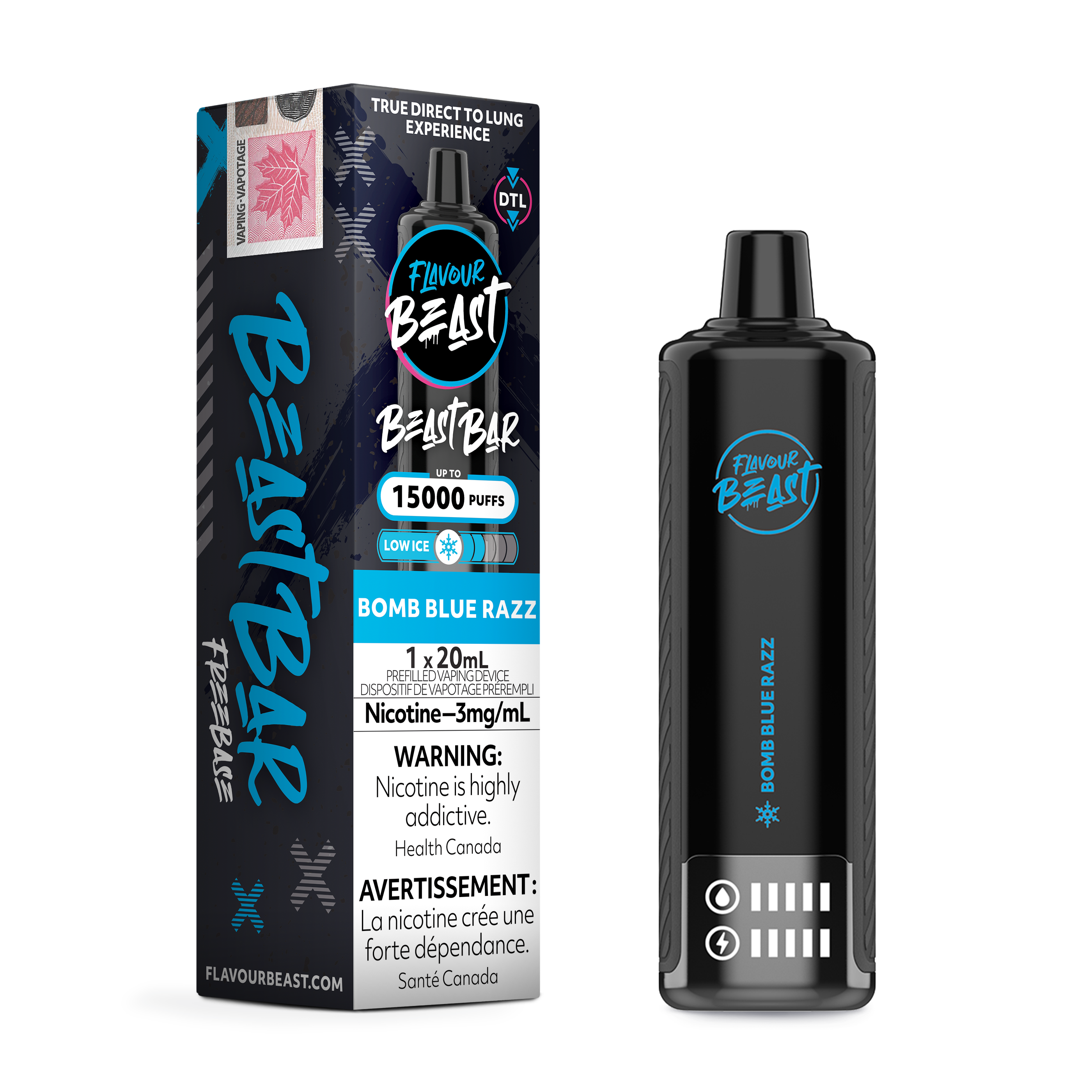 FLAVOUR BEAST Bar 15K Puff, 3mg/20ml