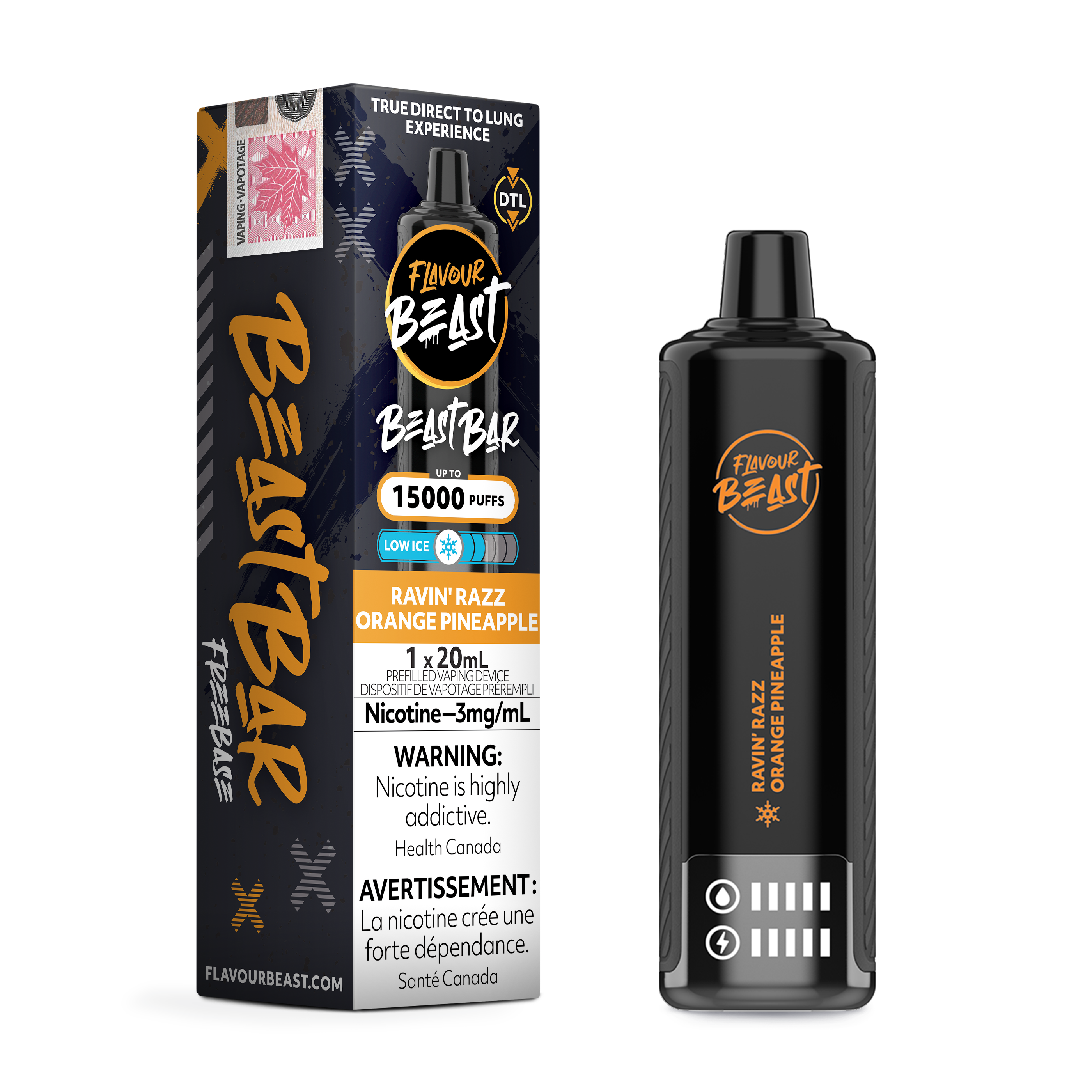 FLAVOUR BEAST Bar 15K Puff, 3mg/20ml