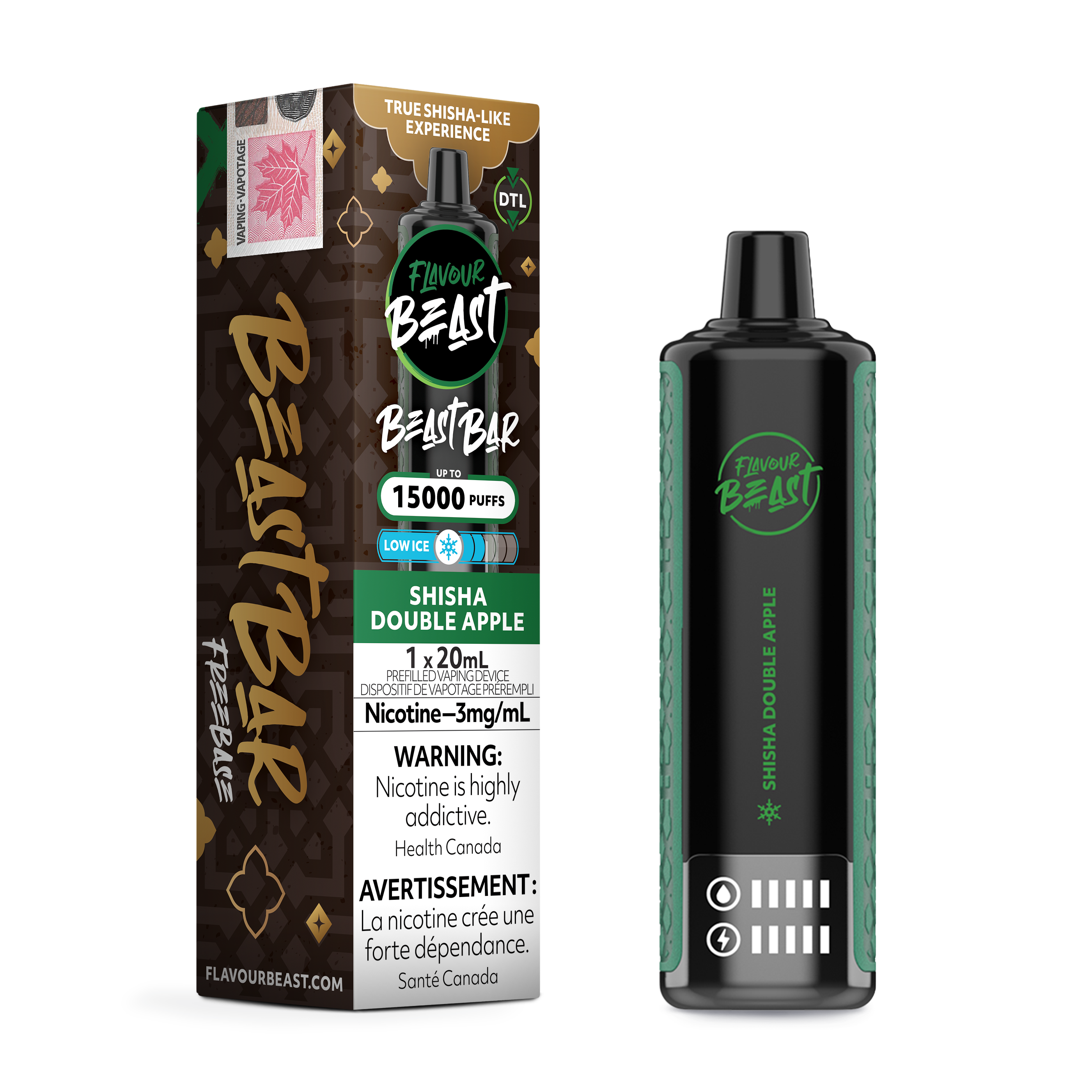 FLAVOUR BEAST Bar 15K Puff, 3mg/20ml