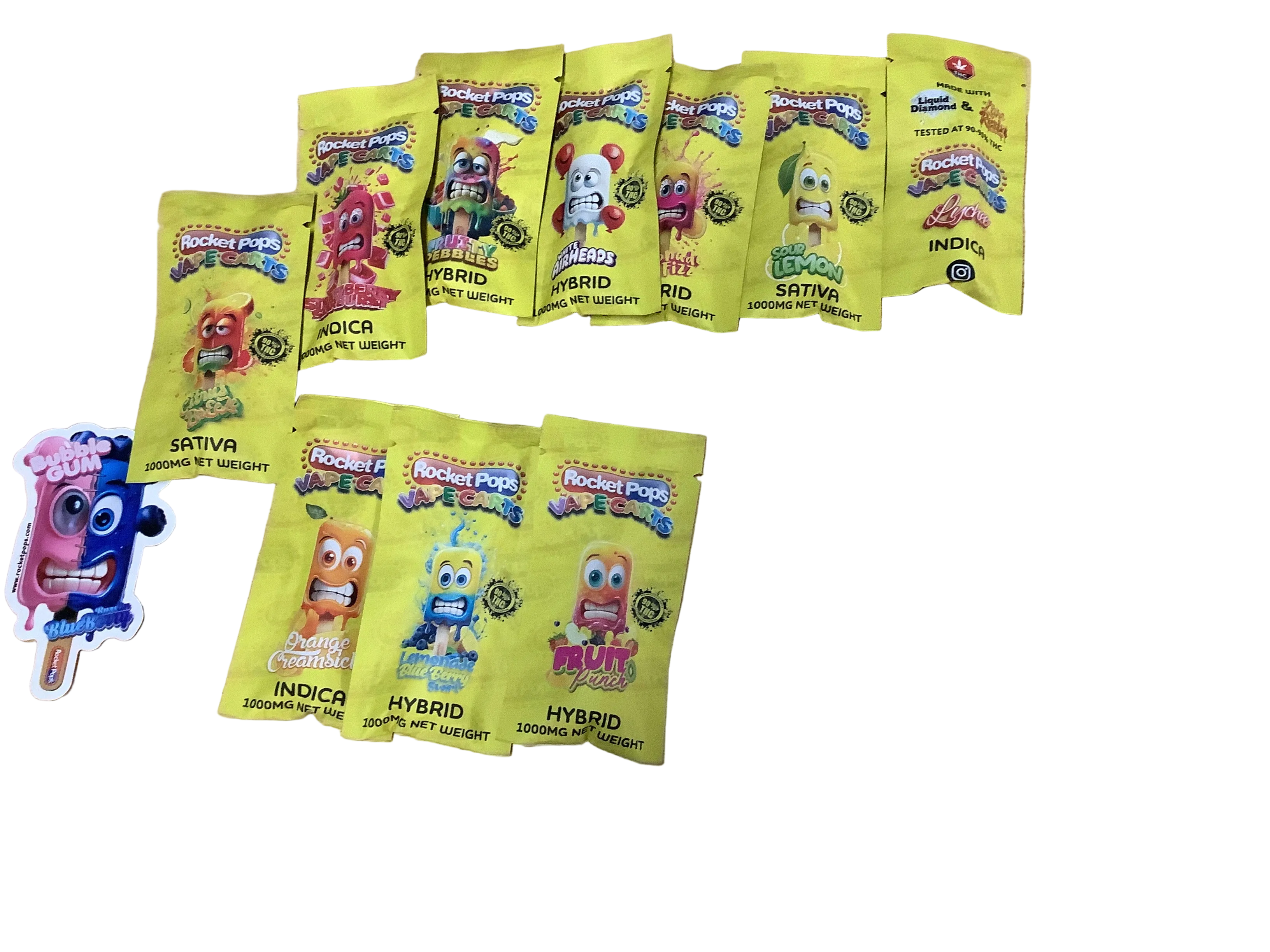 Rocket Pops 1g Liquid Diamonds Cart