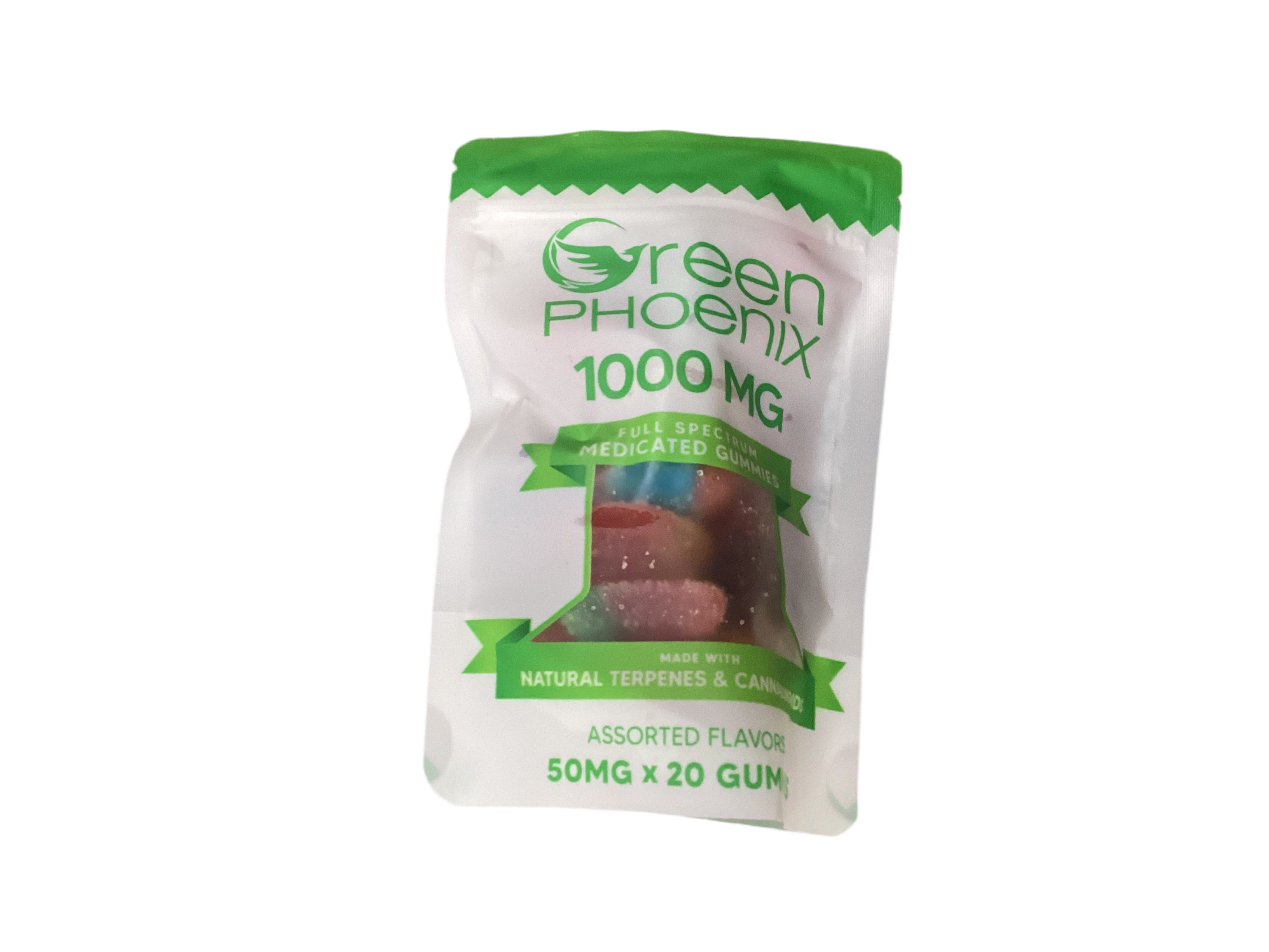 Green Phoenix 1000MG Assorted Gummies