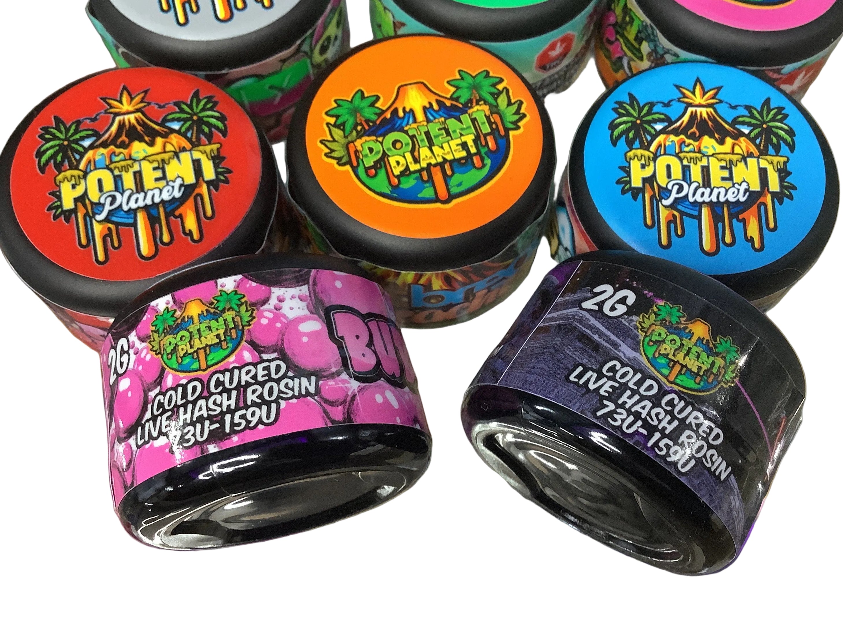 Potent Planet Hash Rosin 2g Jar