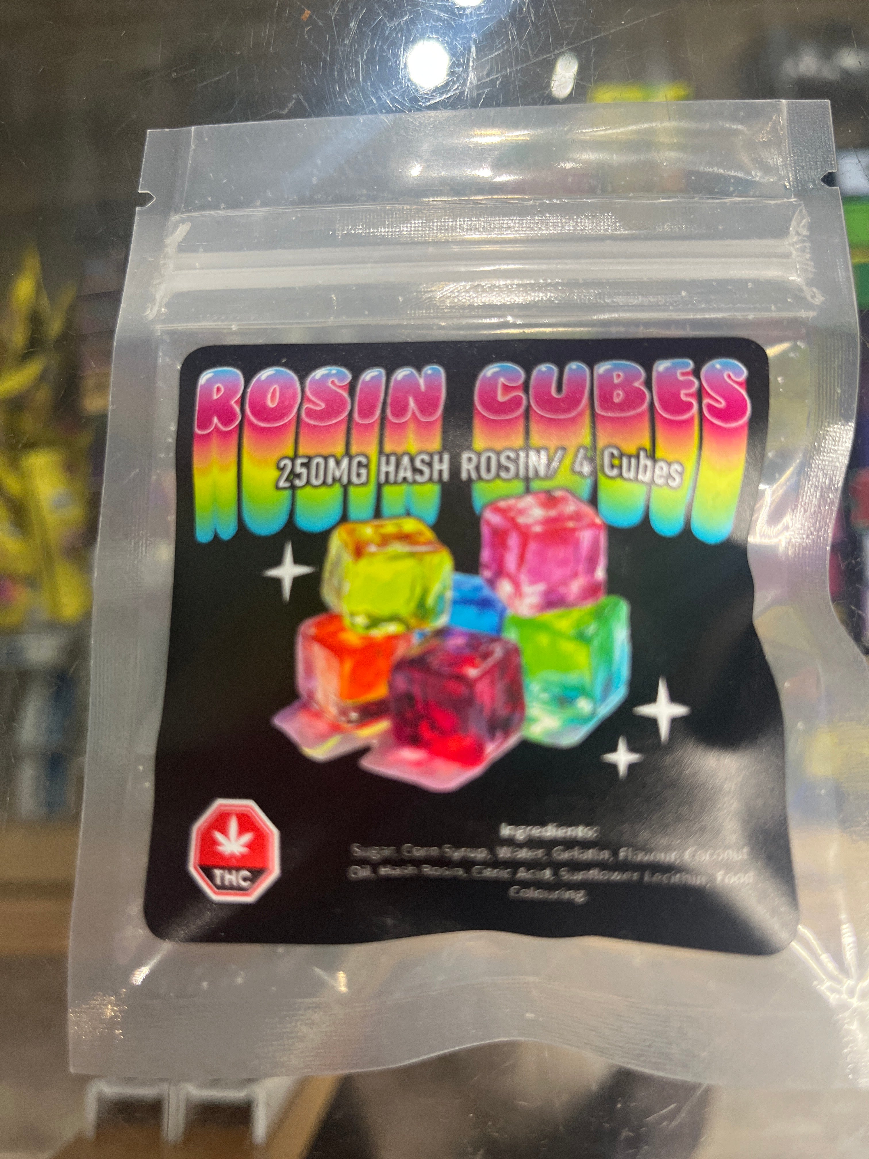 Rosin Cube Edibles 250mg Bag