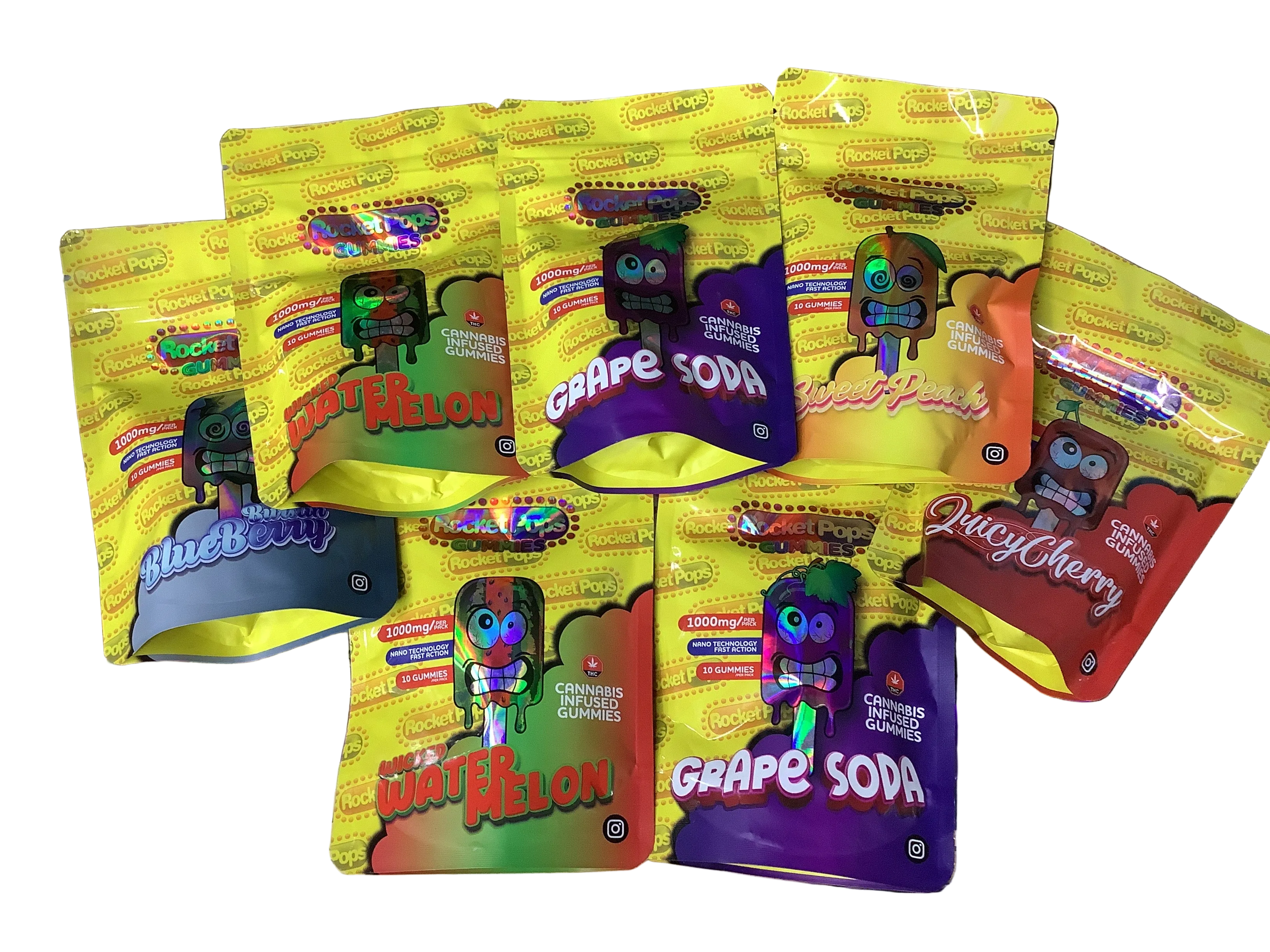 Rocket Pops 1000mg Gummies
