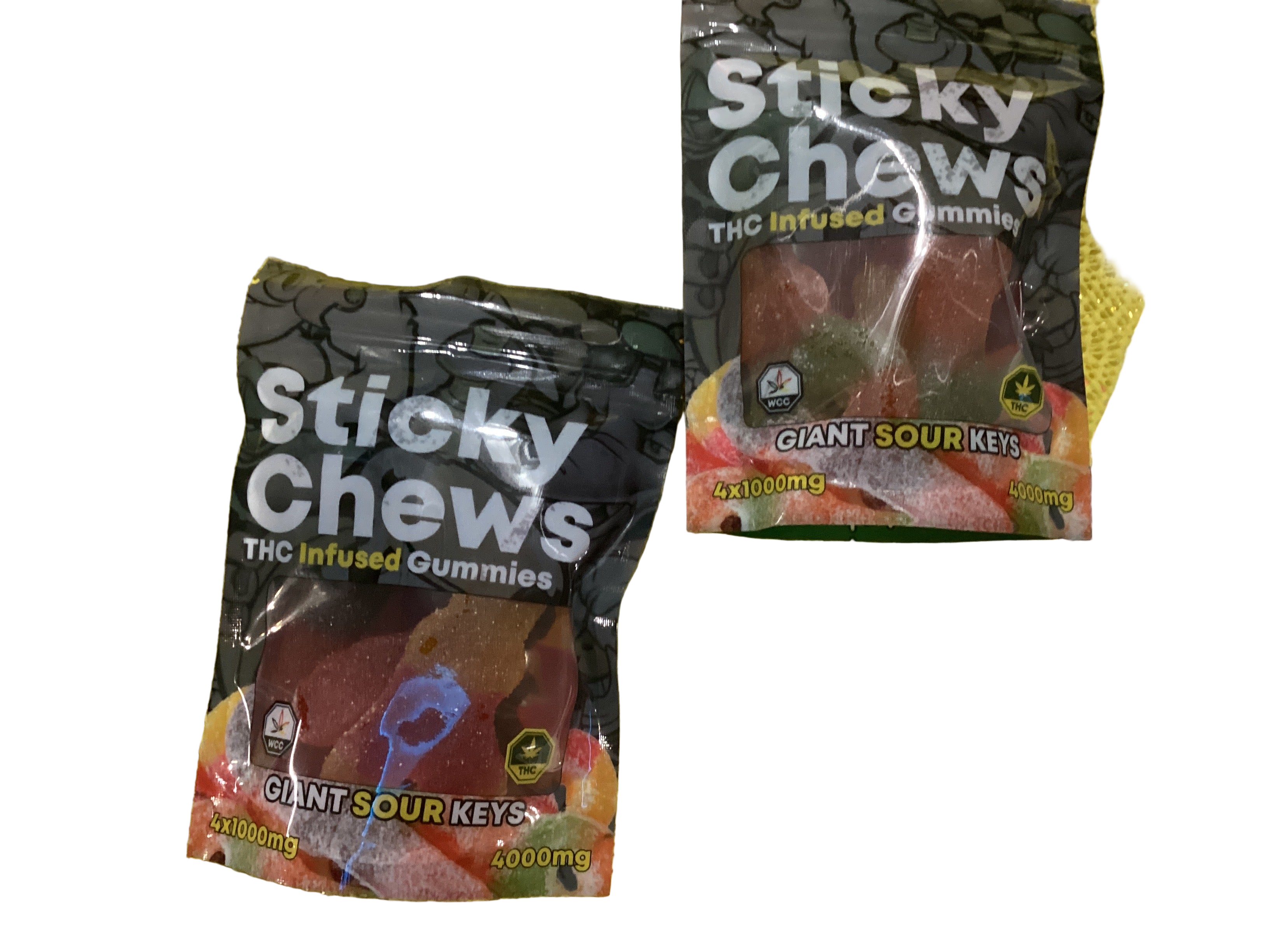 Stickychews THC Infused Gummies 4x1000mg
