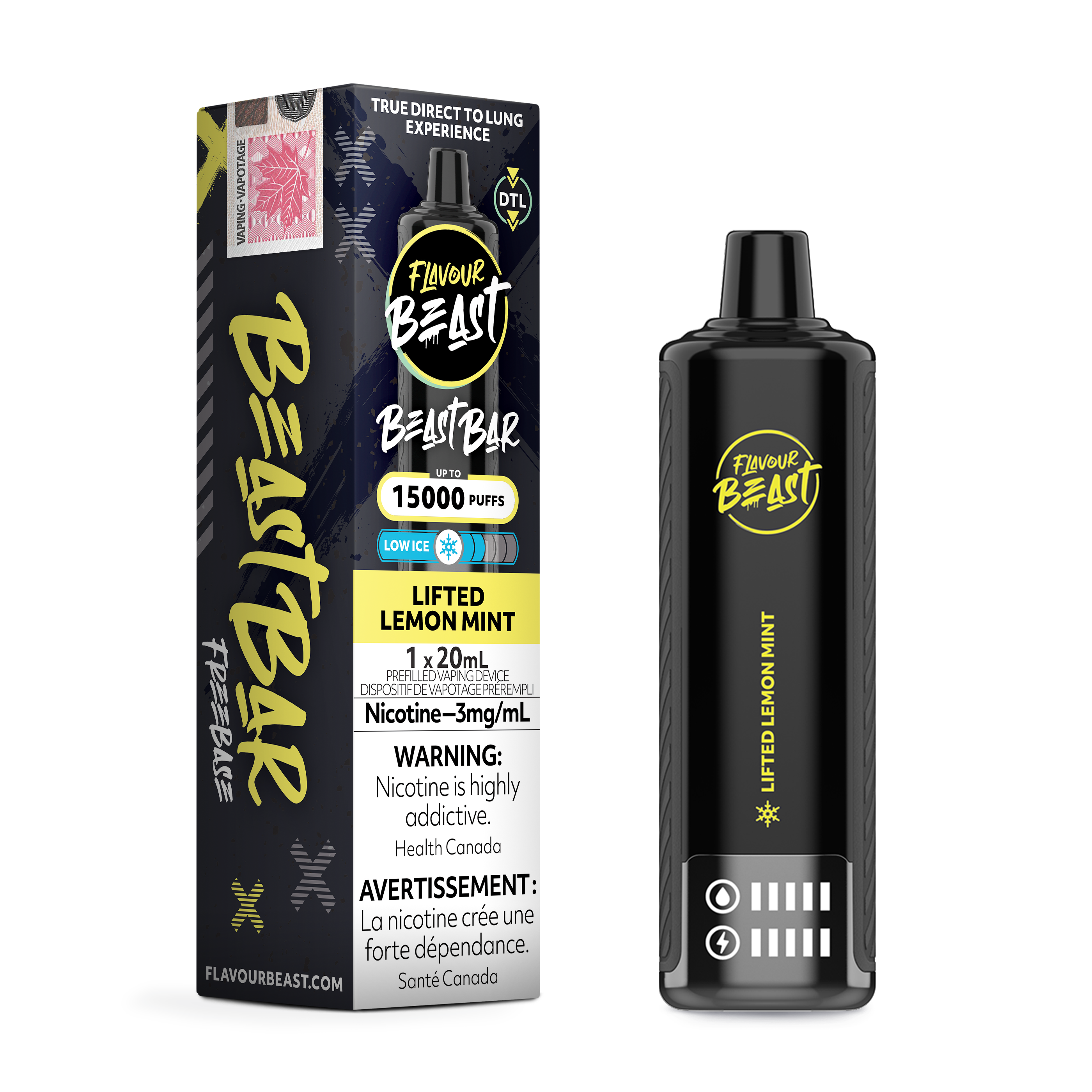 FLAVOUR BEAST Bar 15K Puff, 3mg/20ml