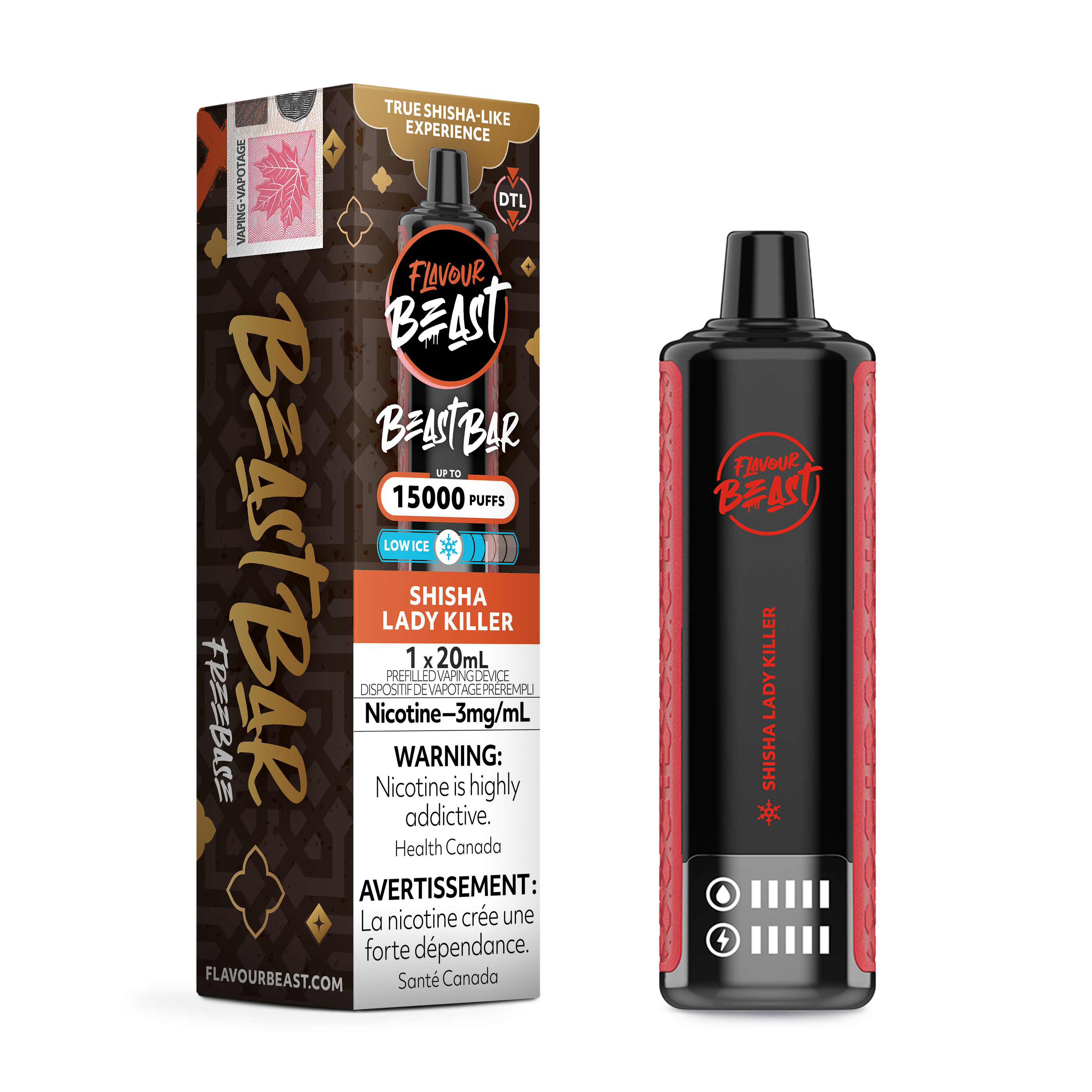 FLAVOUR BEAST Bar 15K Puff, 3mg/20ml