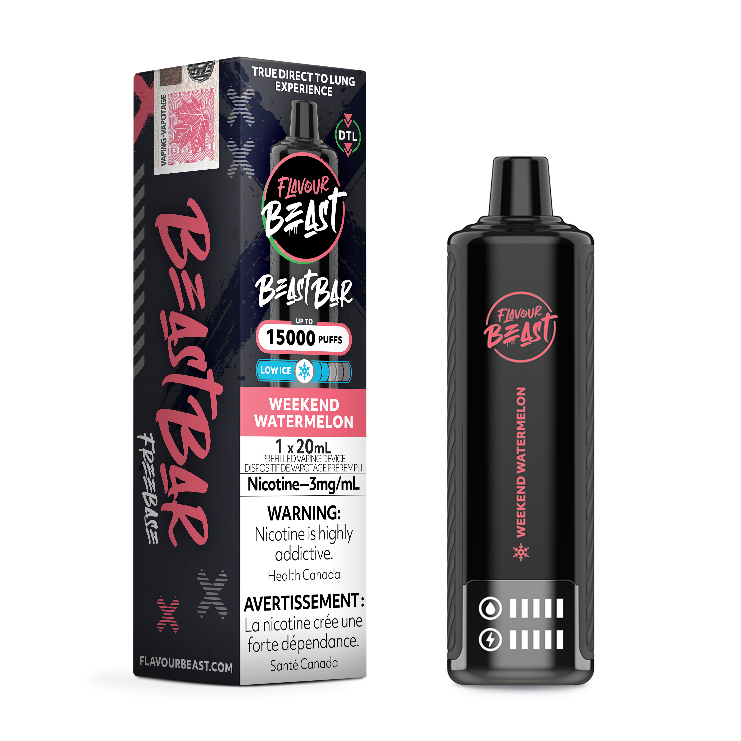 FLAVOUR BEAST Bar 15K Puff, 3mg/20ml