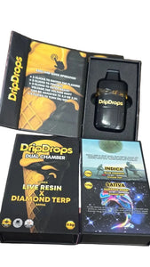 DripDrops 3.5g Live Resin/Diamonds Dual Chamber Disposable Pen
