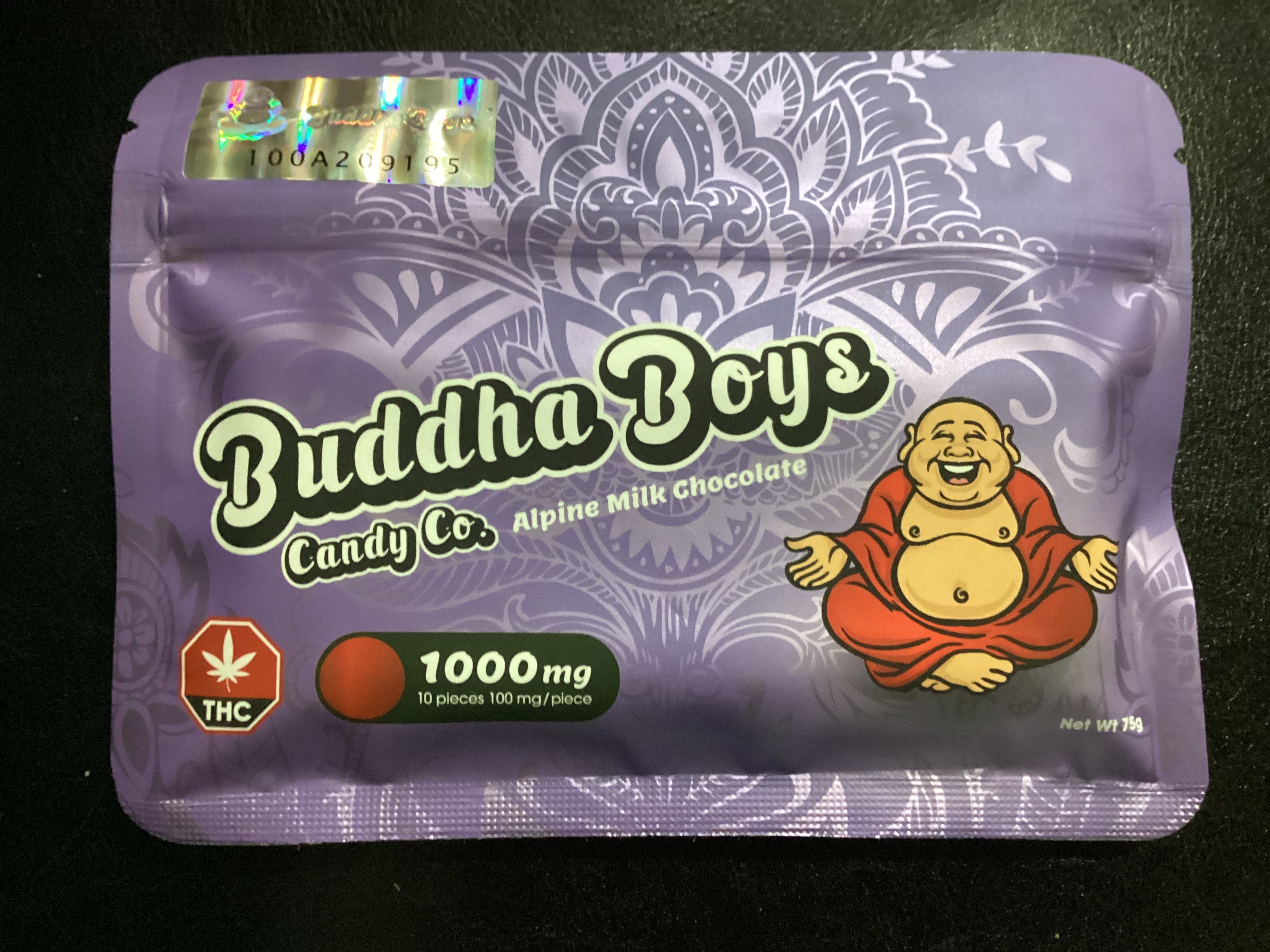 Buddha Boy 1000mg Chocolate Bar